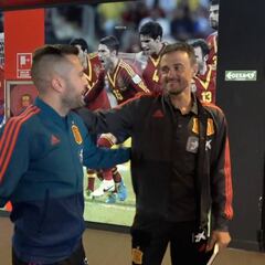 El reencuentro Jordi Alba y Luis Enrique en la Selección