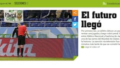 La Prensa sobre el penalti: "El futuro llegó. ¡Qué bien se TV!"