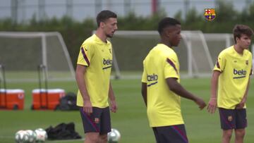 El Barcelona regresó al trabajo tras caer contra Osasuna