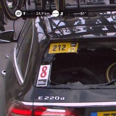 Benoot se chocó de cabeza: "Me pude romper el cuello"