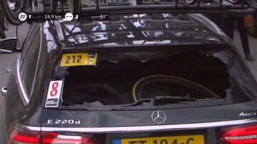 Benoot se chocó de cabeza: "Me pude romper el cuello"