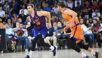 Claver, durante el partido