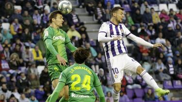 PHOTOGENIC/ 08/12/2019. VALLADOLID, CASTILLA Y LEÃN. PARTIDO DE PRIMERA DIVISION LIGA SANTARDER JORNADA 16 REAL VALLADOLID-REAL SOCIEDAD. OSCAR PLANO, LLORENTE