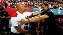 Jorge Sampaoli y Luis Enrique en el S&aacute;nchez Pizju&aacute;n.