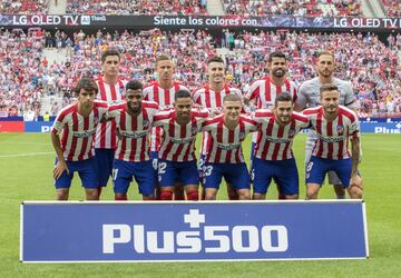 Once inicial del Atleti 