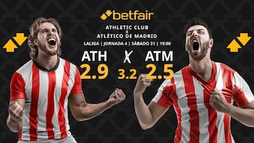 Athletic Club de Bilbao vs. Atlético de Madrid: horario, dónde ver, pronósticos y clasificación