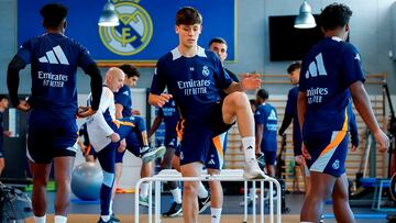 Güler, con el Real Madrid.