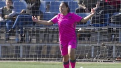 Charlyn Corral celebra uno de sus goles ante el Espanyol.