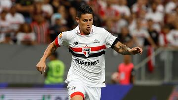 James Rodríguez, volante colombiano de Sao Paulo