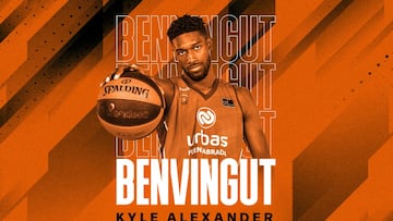 Kyle Alexander refuerza la pintura de Valencia Basket