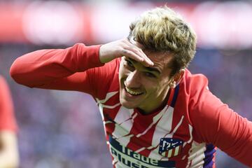 Griezmann celebra el 1-0.