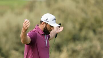 MADRID, 10/10/2025.- El golfista español Jon Rahm durante la segunda jornada del Abierto de España de golf este viernes en el Club de Campo Villa de Madrid. EFE/ Sergio Pérez