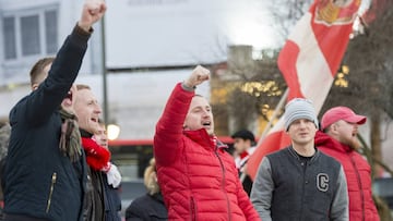 En libertad 8 de los 9 detenidos por los incidentes entre ultras de Athletic y Spartak
