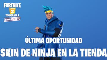Fortnite: vuelve el skin de Ninja a la tienda