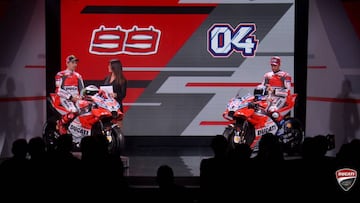 Lorenzo y Dovizioso presentaron la nueva Desmosedici.