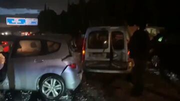 Más de 30 vehículos accidentados por una granizada