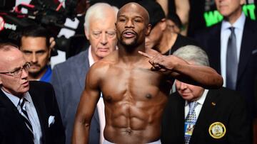 El boxeador estadounidense Floyd 'Money' Mayweather.