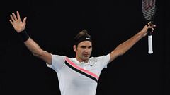 Federer jugará los octavos en Australia por 16ª vez