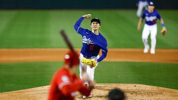 GLENDALE, ARIZONA - MARCH 4: Roki Sasaki #11 of the Los Angeles Dodgers throws a pitch in the sixth inning during a spring training game against the Cincinnati Reds at Camelback Ranch on March 4, 2025 in Glendale, Arizona. Brandon Sloter/Getty Images/AFP (Photo by Brandon Sloter / GETTY IMAGES NORTH AMERICA / Getty Images via AFP)