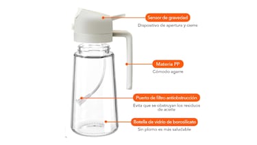 Ni aceiteras ni botellas: ahorra en aceite con la soluci車n que dosifica el consumo y cuenta hasta con funci車n espray