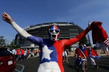 Color y belleza en la previa del Argentina-Chile por la final