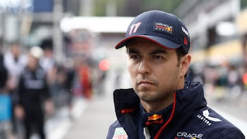 Checo Pérez expresa su sentir tras chocar con Hamilton en la sprint de Bélgica