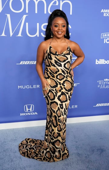 Host Quinta Brunson durante los Billboard Women in Music Awards.