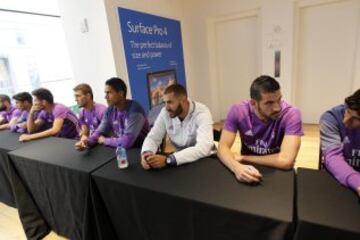 Varane, Benzema y Kiko Casilla.