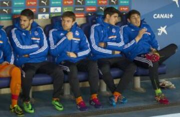 Isco, Illarramendi, Morata e Iker Casillas en el banquillo.