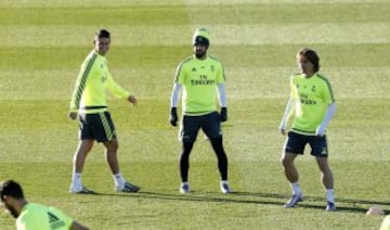 James Rodríguez, Isco y Modric.