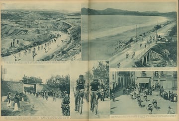 Recorrido por las mejores imgenes de la I Vuelta a Espa?a a travs de la edicin de AS Semanal de 1935.