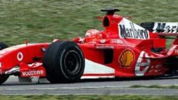 <b>SATISFECHO.</B> "Mis sensaciones han sido buenas", ha declarado Schumacher después de rodar 50 vueltas con el F2005.