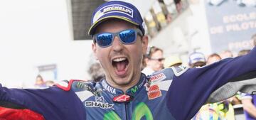 Jorge Lorenzo celebra su victoria en Le Mans