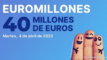Euromillones: comprobar los resultados del sorteo de hoy, martes 4 de abril