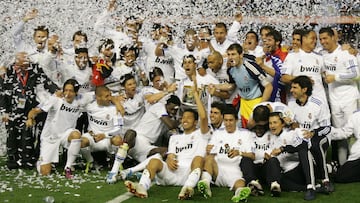 Victoria por 1-0, gol de Cristiano de cabeza en la prórroga, ante el Barcelona en el estadio de Mestalla.