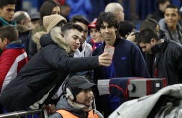 Tiago con la afición. 