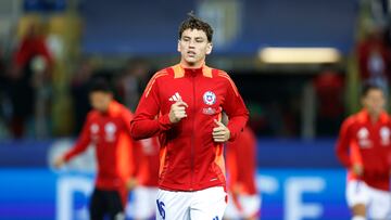 Futbol, Chile vs Albania
Partido amistoso, eliminatorias al mundial 2026.
Los jugadores de la seleccion chilena entrenan antes del partido amistoso contra Albania disputado en el estadio Ennio Tardini de Parma, Italia.
22/03/2024
Matteo Ciambelli/Photosport
Football, Chile vs Albania
Friendly match, 2026 World cup qualifiers.
ChileÕs players training before the friendly match against Albania held at the Ennio Tardini stadium in Parma, Italy.
22/03/2024
Matteo Ciambelli/Photosport