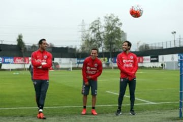 La Selección entrenó con 12 jugadores este lunes por la mañana.