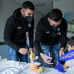 Duarte y Sivera visitan los hospitales en Navidad