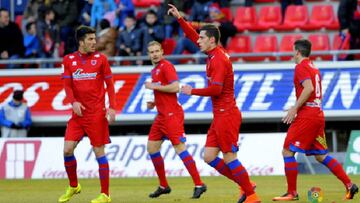 Jairo celebra un gol.