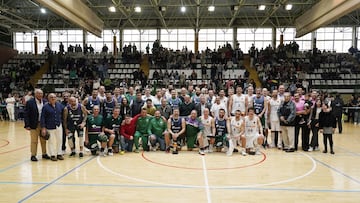 Leyendas del Unicaja y Real Madrid.