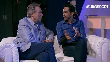Iñaki Gabilondo y Alberto Contador.