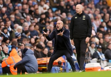 Pep Guardiola sufrió mucho ante el Everton. 