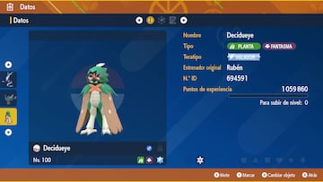 pokemon escarlata purpura teraincursion decidueye teratipo volador 7 estrellas