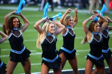 Las Cheerleaders de Carolina Panthers. 