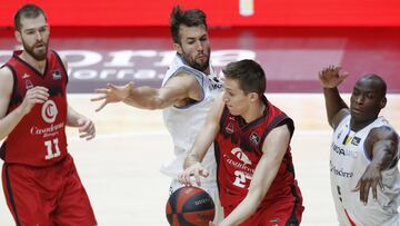 Zaragoza y Andorra, durante el partido de la Fase Final de la ACB 2020