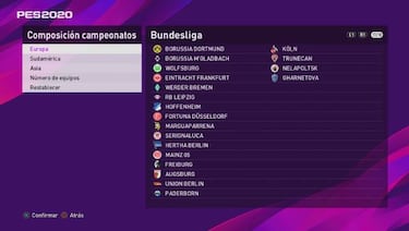 PES 2020: cómo instalar un Option File, Bundesliga, equipos y nombres reales en PS4 y PC