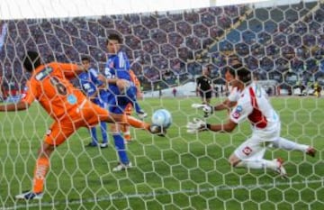 Marcelo Salas jugó un excelente partido en aquella tarde de 2008, cuando "colgó" los botines tras el triunfo ante Cobreloa.