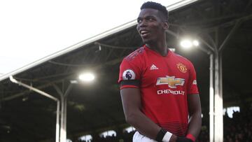 Pogba celebra un gol ante el Fulham