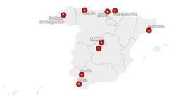 El mapa de las ciudades de España que más visitan los españoles en verano